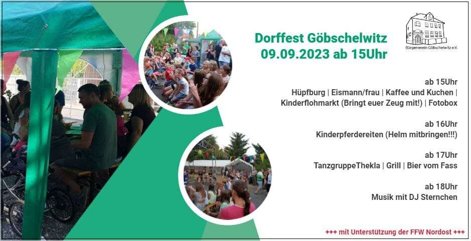 Flyer Dorffest Göbschelwitz